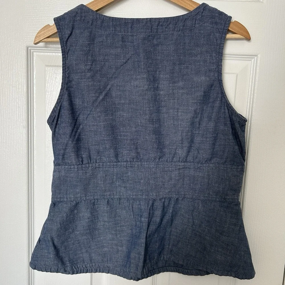 Gap Peplum Denim Top‎ - Picture 2 of 2